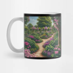 Dahlia Flower Vintage Retro Since Established Mug